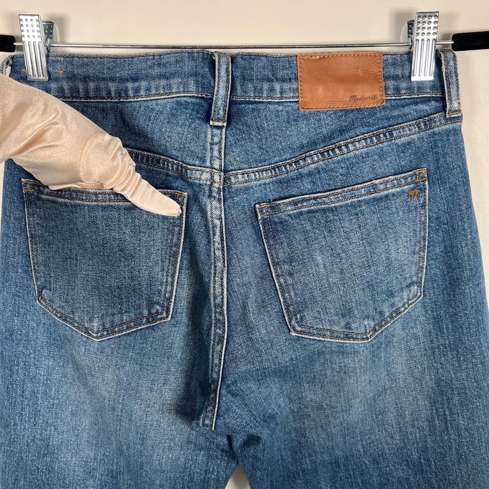MADEWELL THE SLIM BOYJEAN in Walton Wash Skinny Jeans Style F2819 Size 25 - Picture 13 of 16
